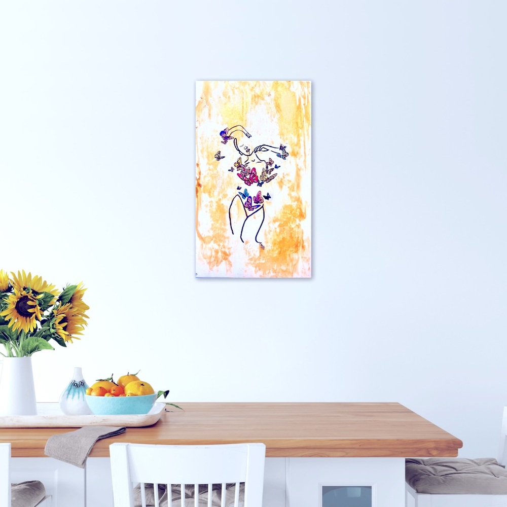 Butterfly woman art